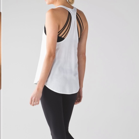 🤍⏫️Lululemon White Classic Principle Tank Top - Picture 2 of 9